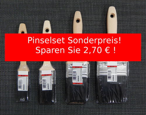 Flachpinsel-Set Premium (kx-9 Borste)
