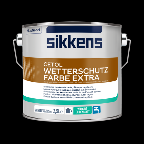 Cetol Wetterschutzfarbe Extra, 2,5 Liter, ON.00.45 (Umtausch ausgeschlossen)